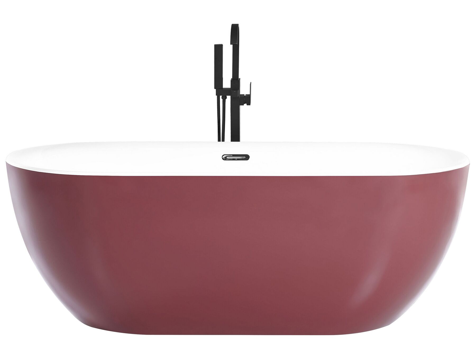 Baignoire îlot rouge bordeaux 170 x 80 cm CARRERA_806793