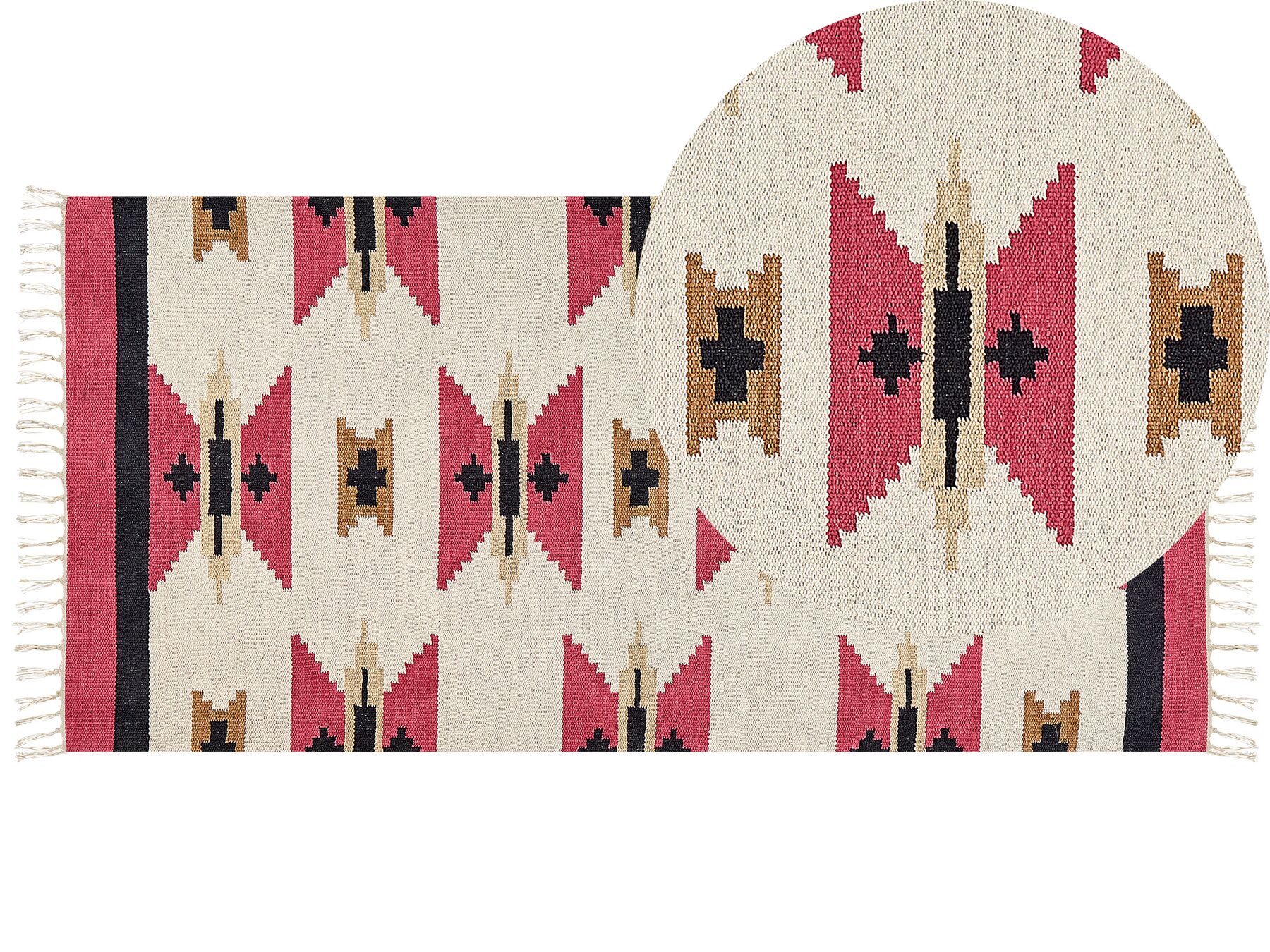 Bavlněný kelimový koberec 80 x 150 cm vícebarevný GARNI_870064