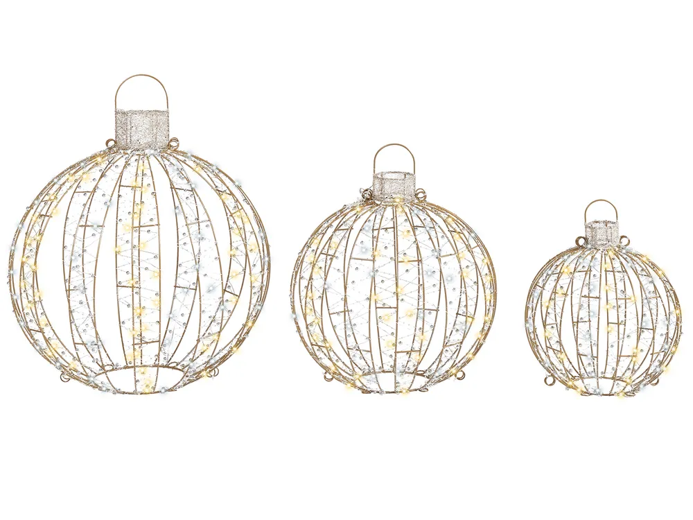 Decoratieve kerstballen, ornamenten voor buiten, 40