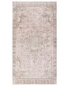 Alfombra de algodón rosa/beige 80 x 150 cm MATARIM_852534