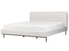 Łóżko boucle 180 x 200 cm białe CORIO_903265