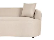 Sofa AMAL mit Ottomane Stoff Beige_1145675