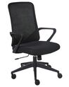 Chaise de bureau en tissu noire EXPERT_919123