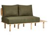 2-Sitzer Sofa Bouclé Stoff mit Ablage Dunkelgrün SALO_932551