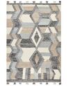Kelim Teppich Wolle mehrfarbig 200 x 300 cm geometrisches Muster Kurzflor AYGEZARD_859211