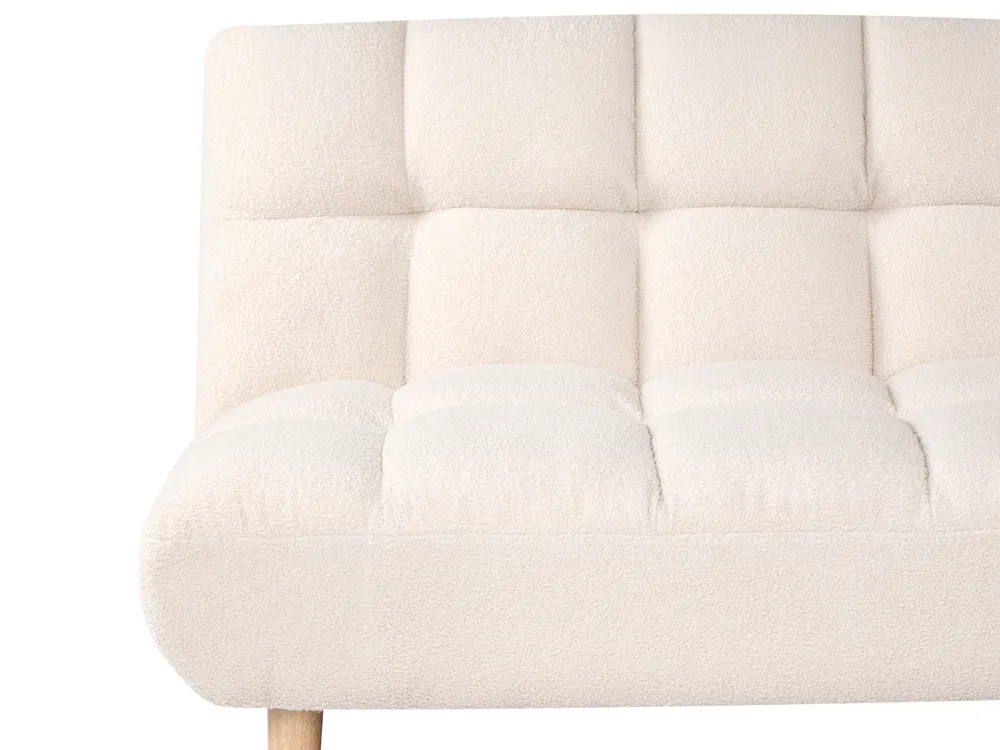 Sofa Bed 2 Seater RISOR Boucle Off-White_1053602