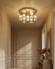 Ceiling Lamp YOWAKA Metal Gold_872857