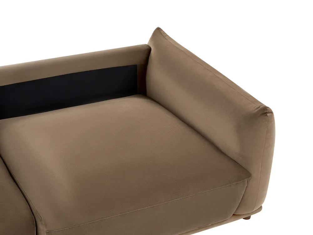 Set da salotto 5 posti JUBEK Velluto Marrone_1074614