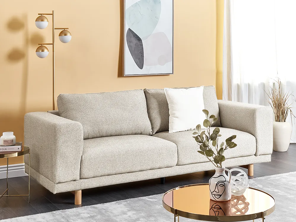 Sofa dla 3 osób NIVALA Jasnobeżowy_1154548