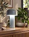 Wireless LED Table Lamp BESOS with Dimmer Metal Grey