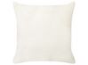 Set of 2 Embossed Cushions White SURMI_917746