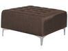 Ottoman ABERDEEN Fabric Dark Brown