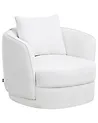 Swivel Armchair ANDALEN Fabric White