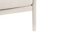Set di divani angolari da giardino 5 posti TONARA Metallo Beige chiaro Lato destro_1125137