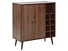 Wine Cabinet TULLAMORE Dark Brown