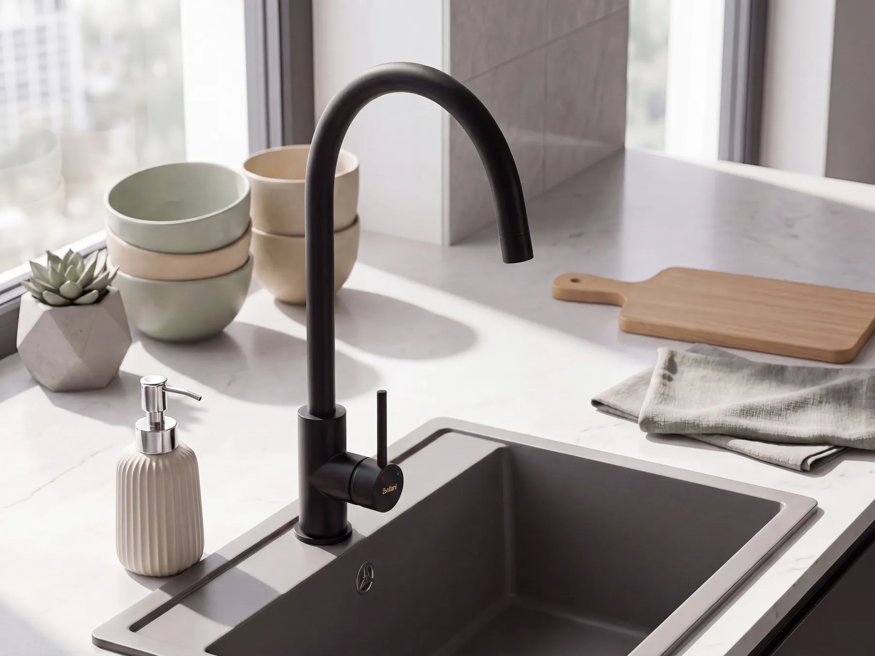 Kitchen Tap KONASHEN Black_1108539