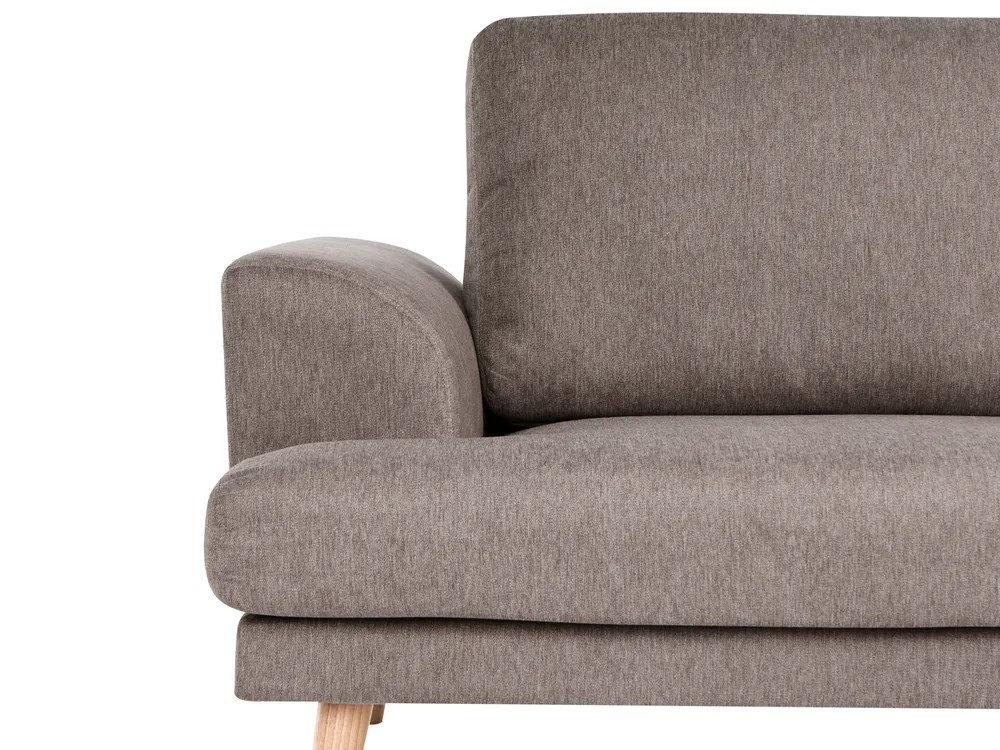 Living Room Set 4 Seater KILDAL Fabric Brown_1058468