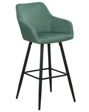 Set di 2 sedie alte CASMALIA Velluto Verde scuro_898989