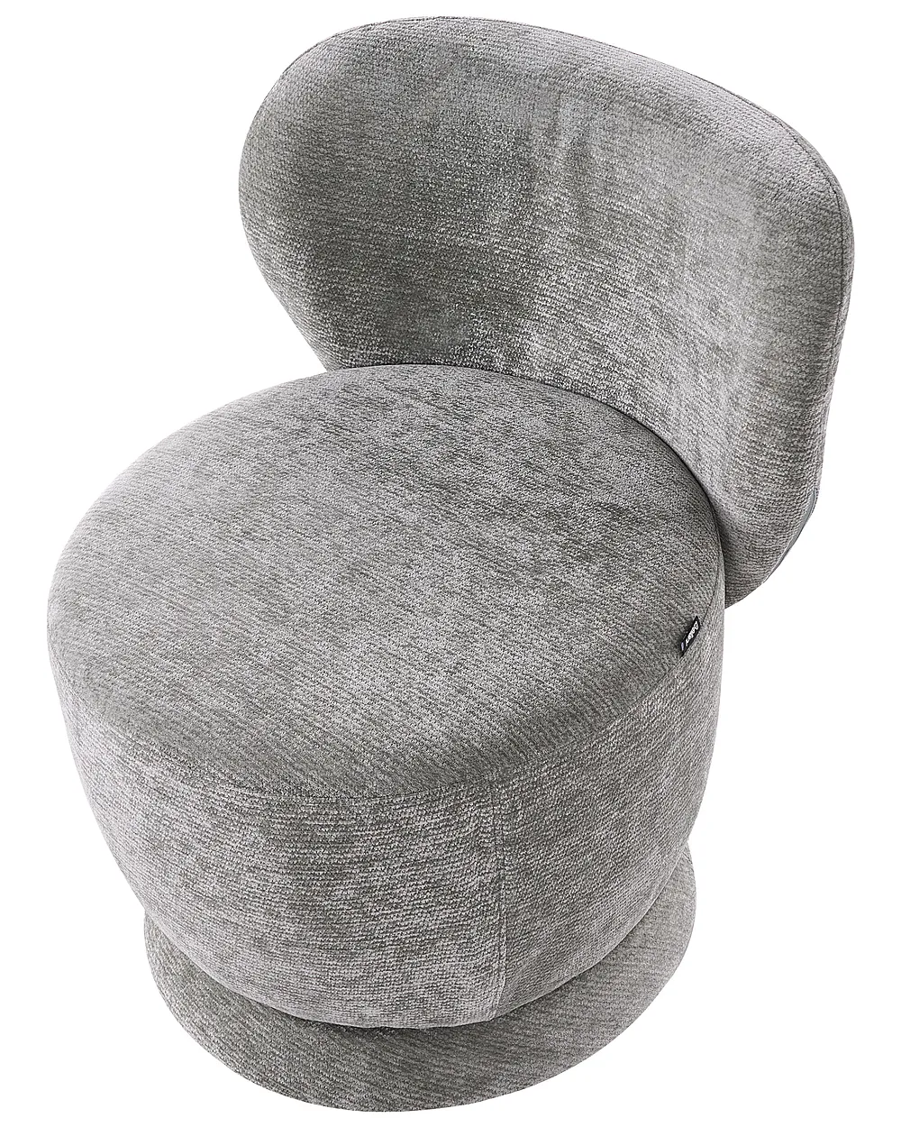 Swivel Armchair BLOMMA Chenille Light Green_1158573