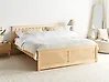 Bed Pine Wood OLENDON 180 x 200 cm (EU Super King) Light Brown