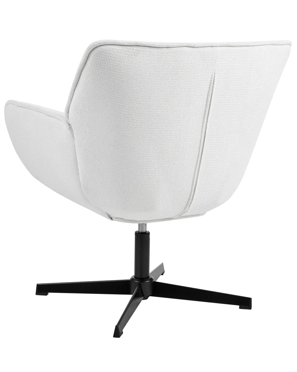 Swivel Armchair AUMA Fabric White_1072725