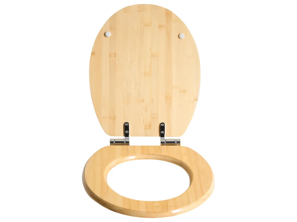 Sedile per WC CUAREIM Soft Close Bambù Marrone chiaro_1016511