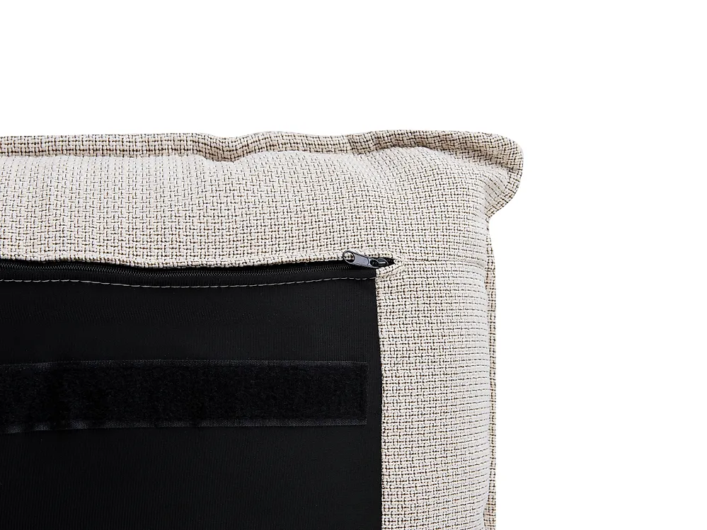 Letto Tessuto BAJONNA 160 x 200 cm Beige_1007142