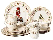 Zastawa stołowa 20-częściowa CARDAMOM Porcelana Biały_1191777