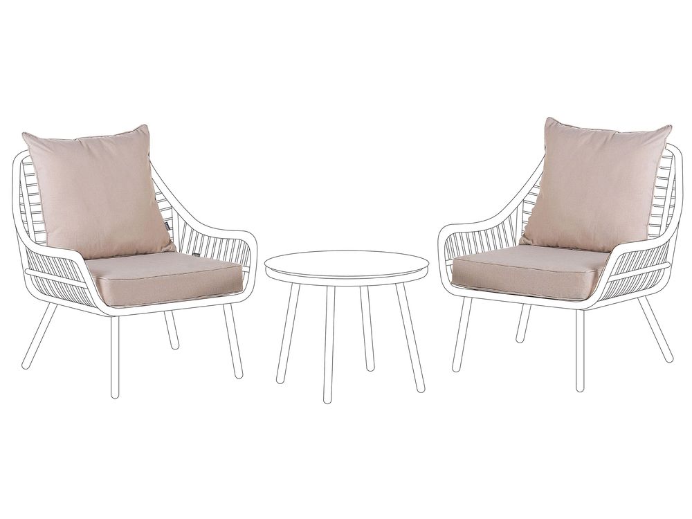 Outdoor Cushion Cover Set LAURETO Beige