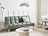 Sofa Bed 3 Seater SILJAN Fabric Green