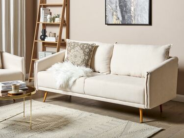 Fabric Sofa Set Beige MAURA