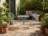 Table bistrot ALBINIA 70 cm 70 cm Métal Bleu