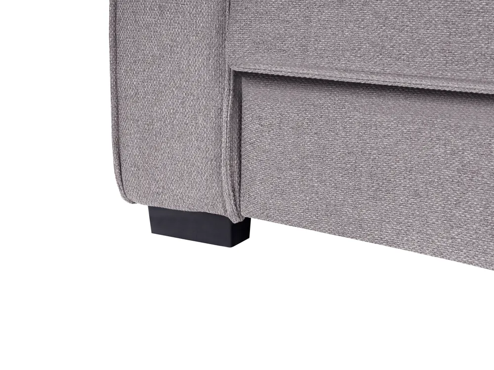 Sofa Bed 3 Seater AROLE Fabric Grey_1056645