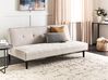 Fabric Sofa Bed Light Beige VISBY_919106