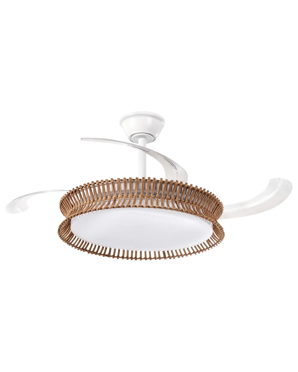 Ceiling Fan with Light OLETA with Remote LED White