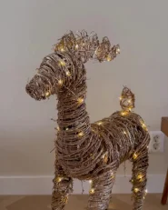 Dekoracja świąteczna LED GRINDAVIK 97 cm Renifer Naturalny_1031520