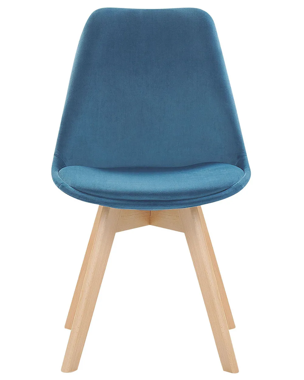 Set of 2 Dining Chairs DAKOTA II Velvet Blue_767897