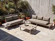 Divano da giardino 2 posti FIVIZZANO Legno d'acacia Beige_1159418