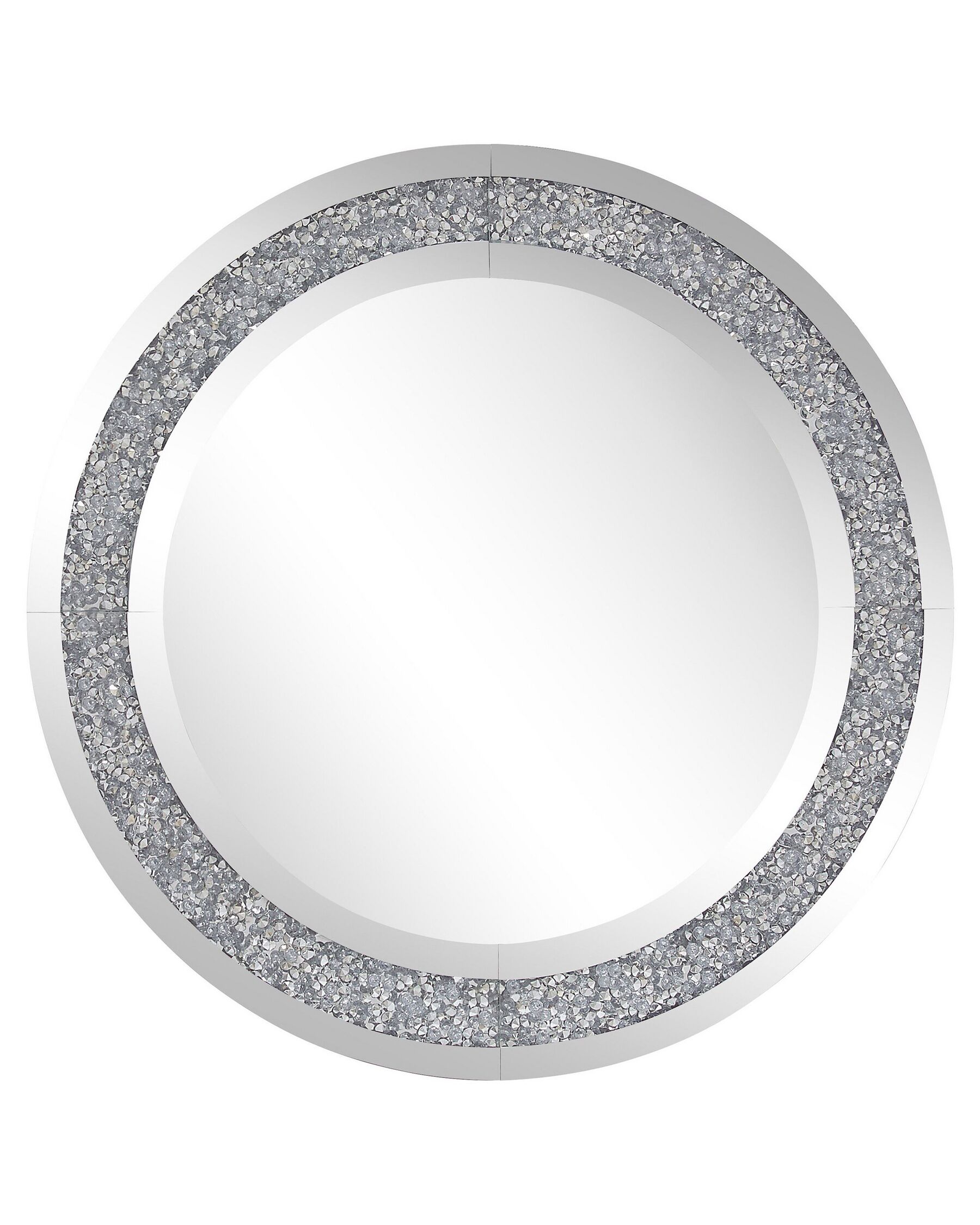 Okrągłe lustro ścienne ø 70 cm srebrne ERBRAY _773186