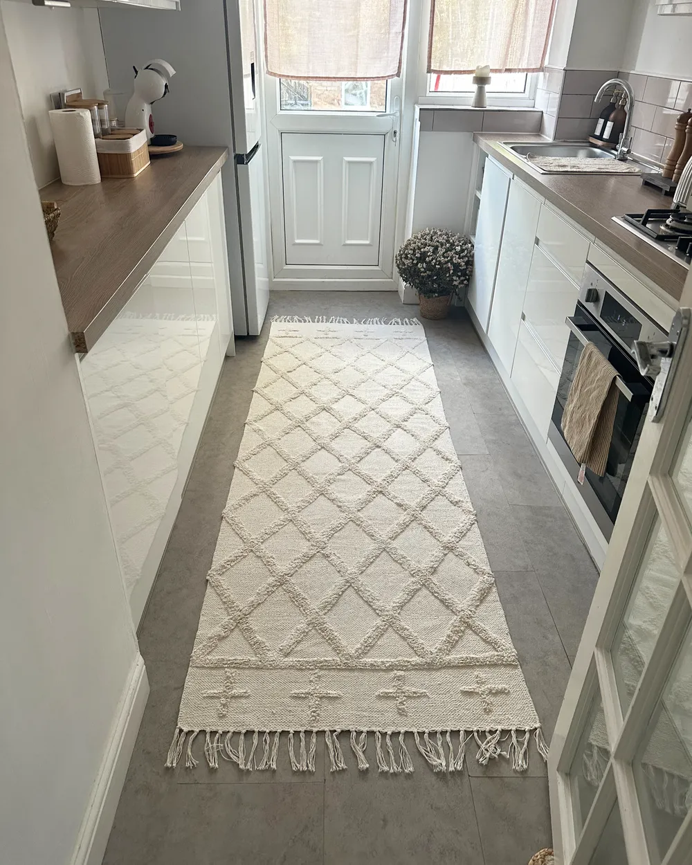 Rug TOZLU Beige 80 x 230 cm Cotton_1036141