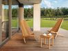 Záhradný bistro stolík 40 x 40 cm svetlé akáciové drevo BELLANO_921830