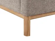 Corner Sofa 3 Seater SOSJO Fabric Light Brown Right Hand_941038