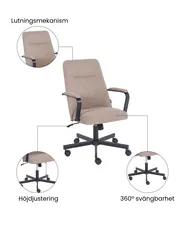 Kontorsstol CAROGA Ljusbrun_1082942