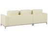 Right Hand Leather Corner Sofa Beige OSLO_769125