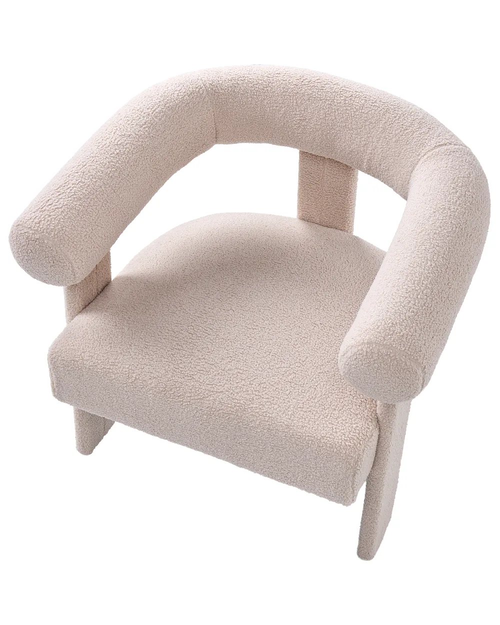 Poltrona ILBRO Bouclé Beige chiaro_1059068