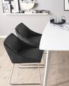 Set of 2 Dining Chairs Faux Leather Black ARCATA_808562