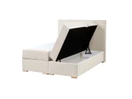 Boxspringbett mit Stauraum MAJOR Stoff Hellbeige 120 x 200 cm_1028000