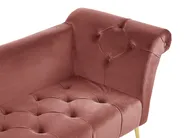 Chaise Longue NANTILLY Velvet Pink_782093