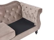 Sofa 2 Seater SKIEN Velvet Taupe_1034401
