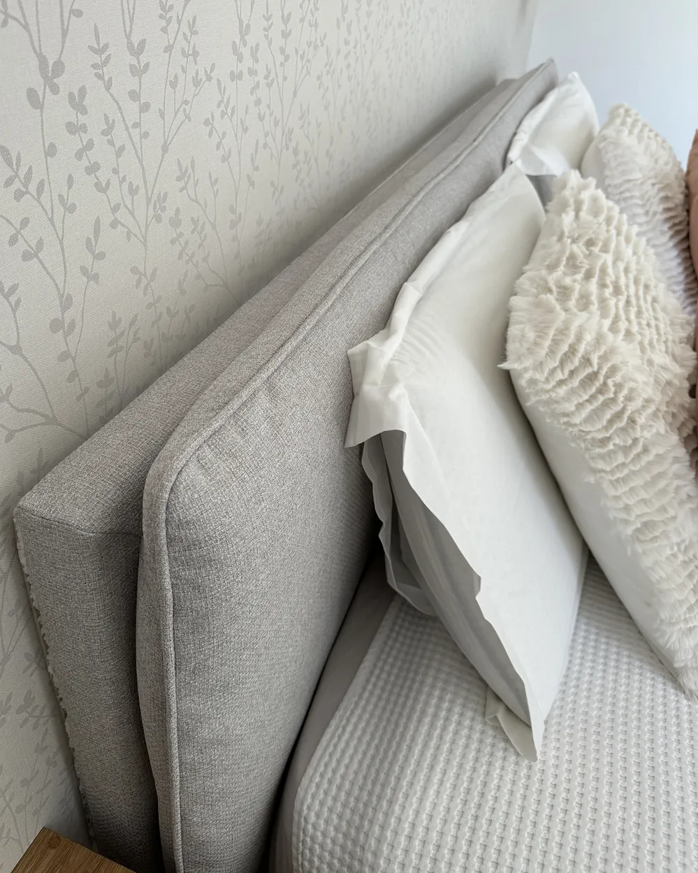 Bed Fabric CORIO 160 x 200 cm (EU King Size) Light Grey_933251